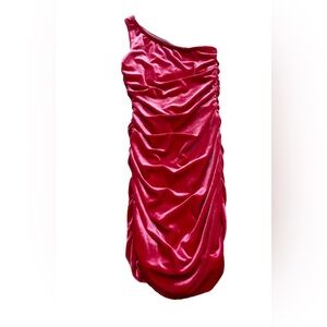 Katie J NYC pink single strap dress